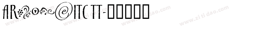 ArnovaITC TT字体转换